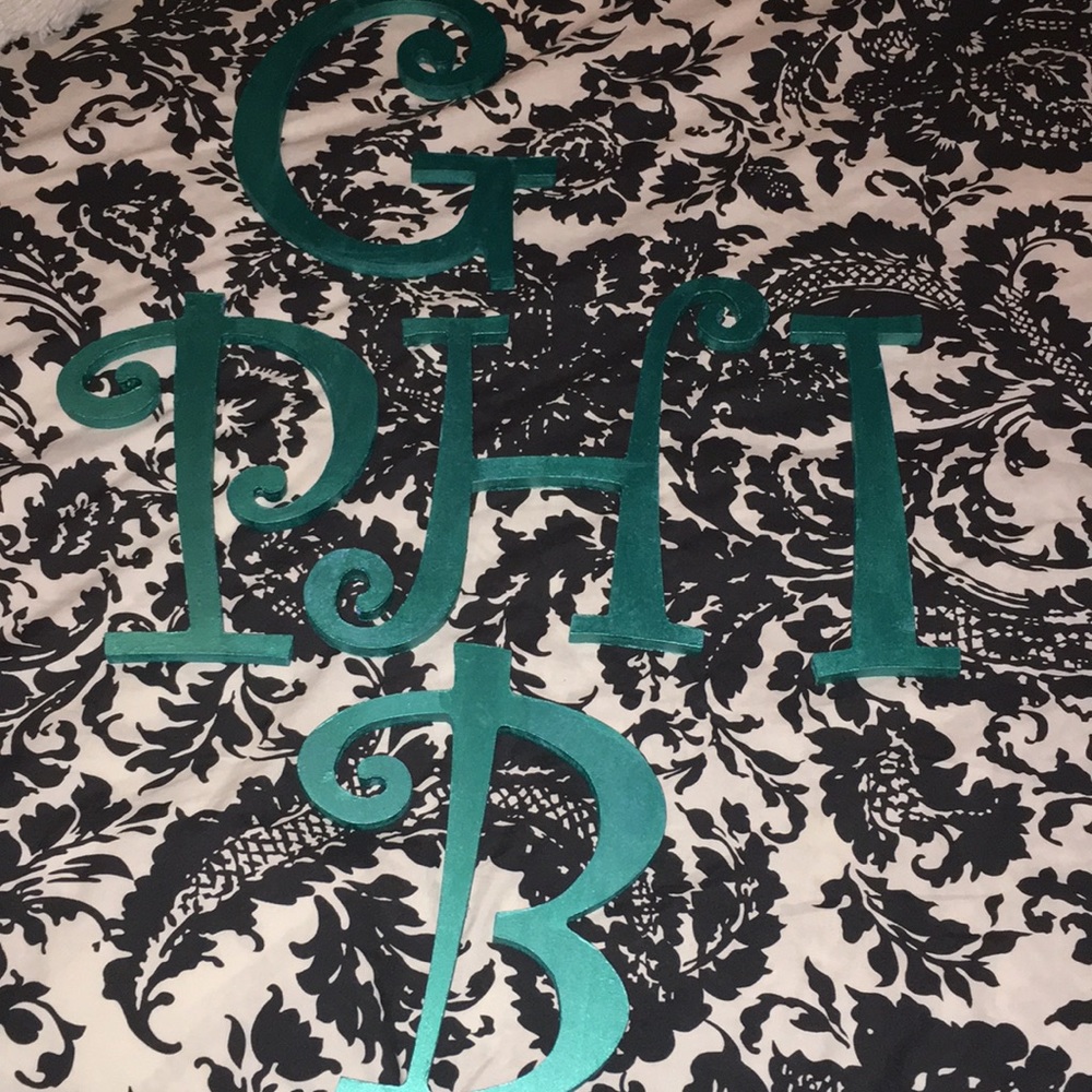 Gamma Phi Beta wooden letters
